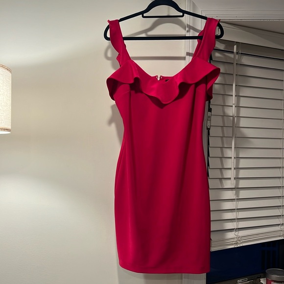 GUESS Pink Ruffle Dress - Picture 1 of 13